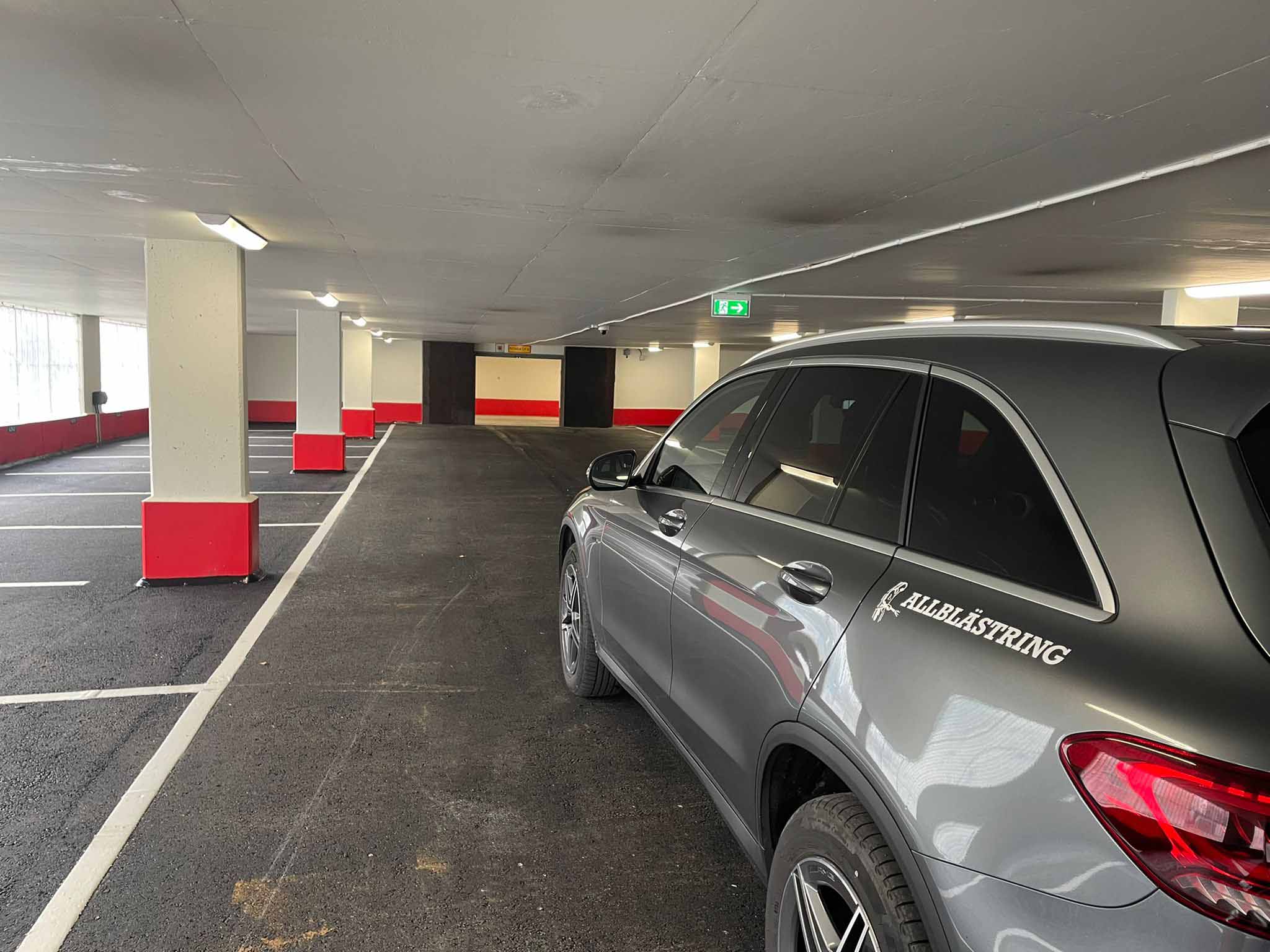 Besiktning av parkeringsgarage utförd