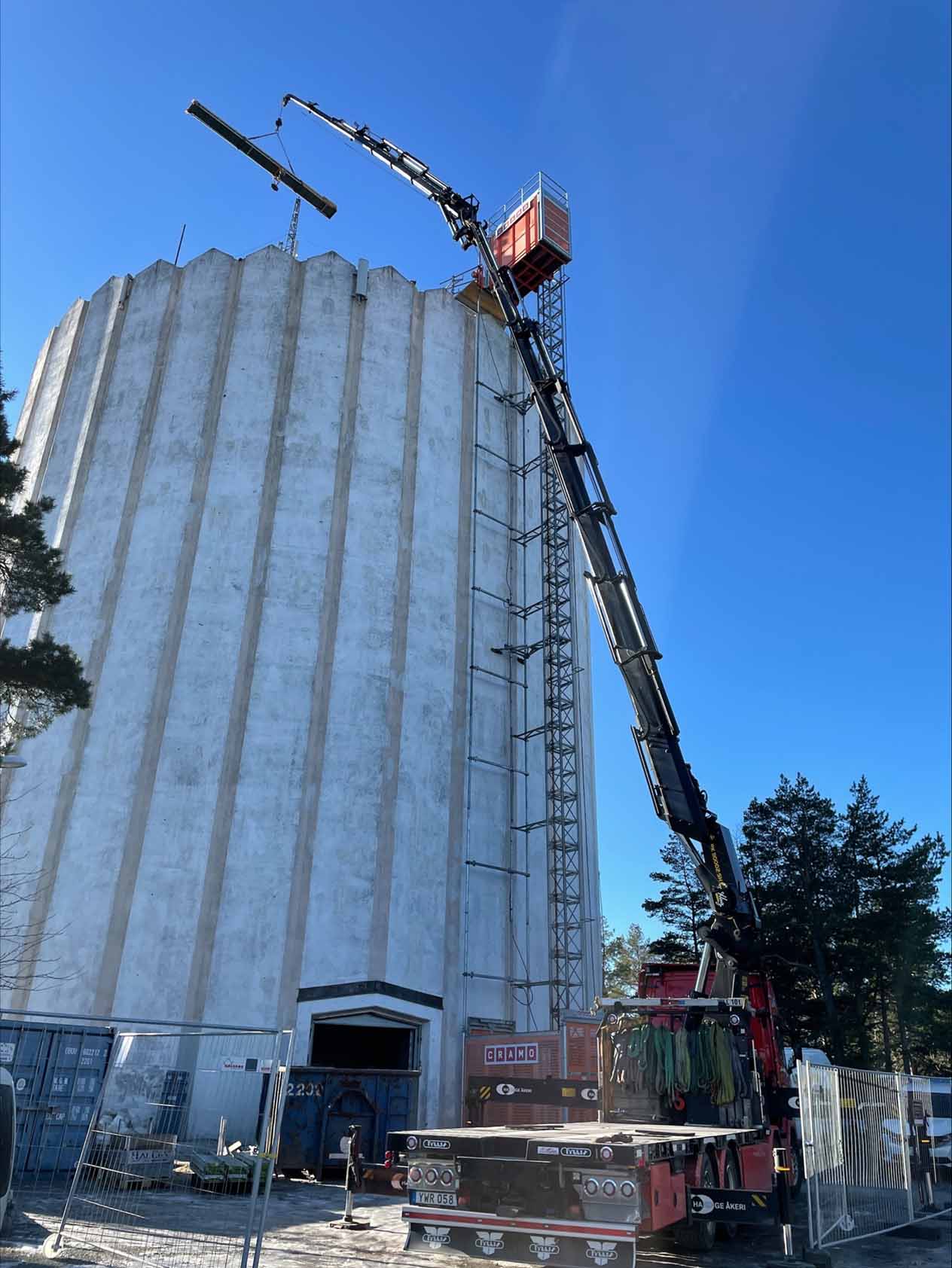 Vattentorn renoveras av Allblästring