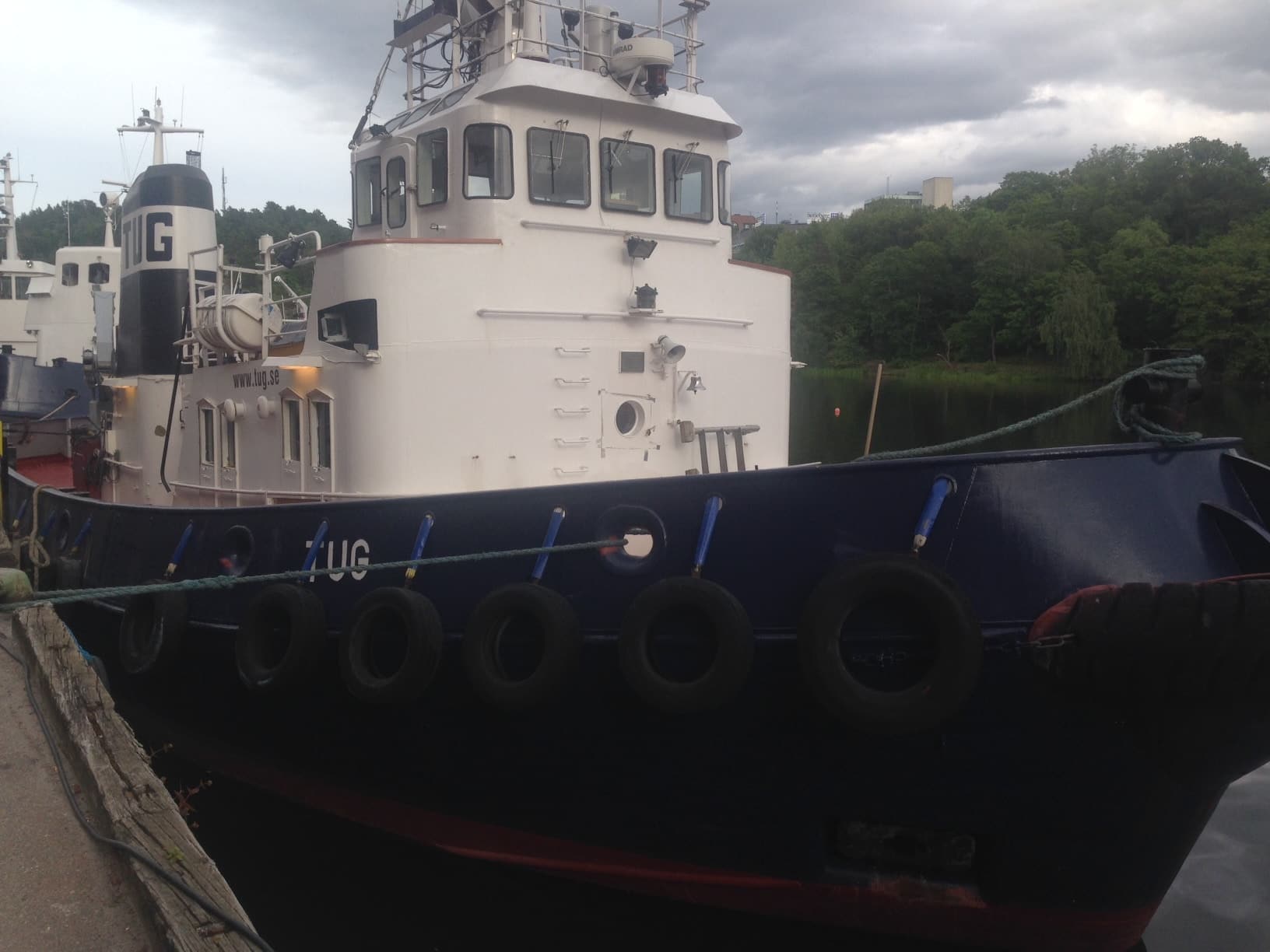 Blästring av tank på varv i Oskarshamn