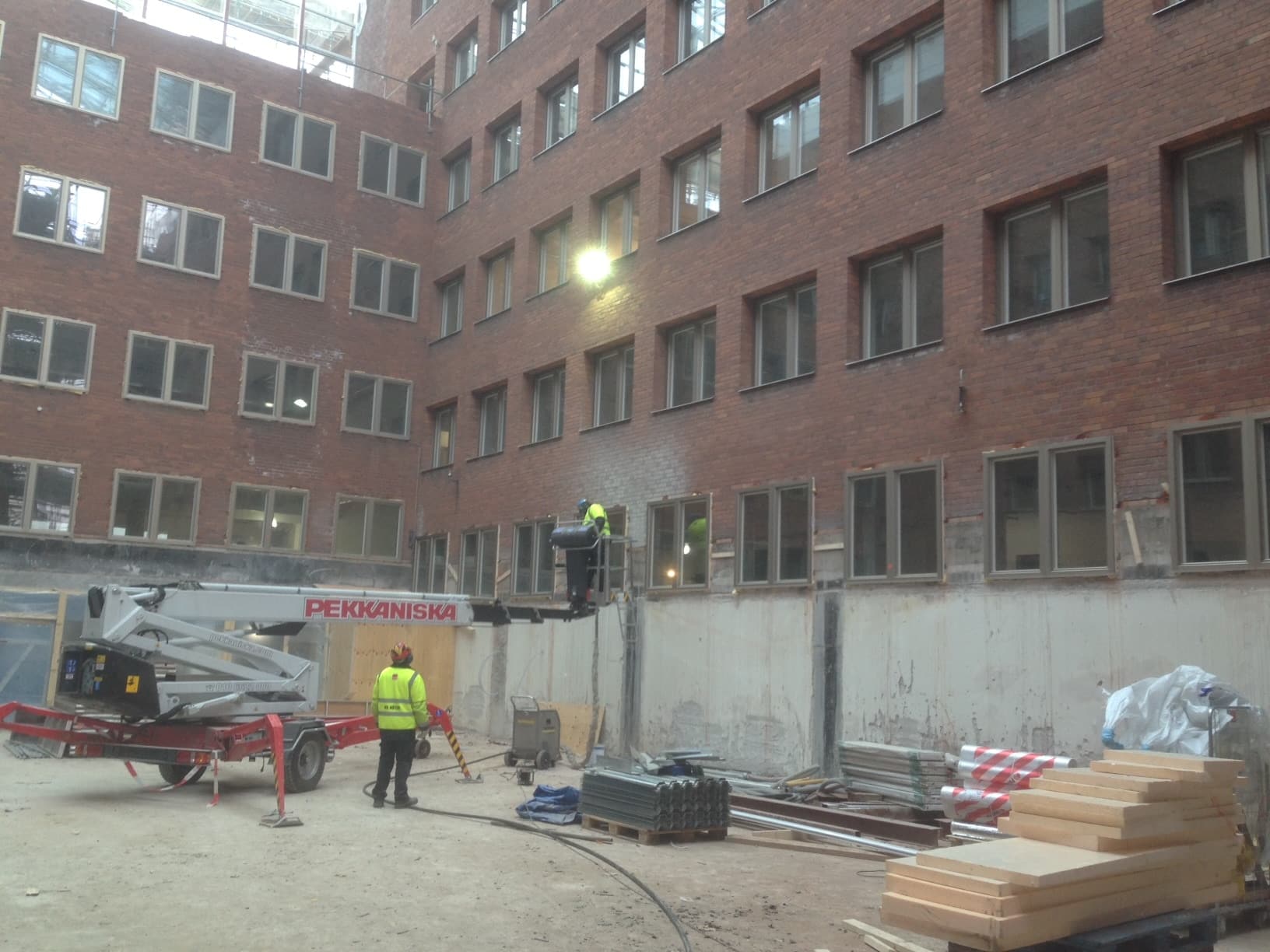 Isblästring fasad skattemyndigheten Solna