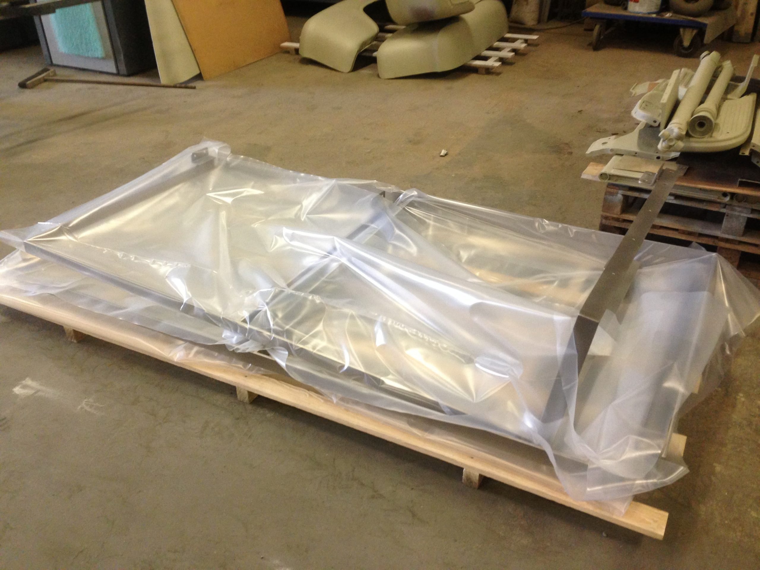 Glasblästring av rostfria räcken