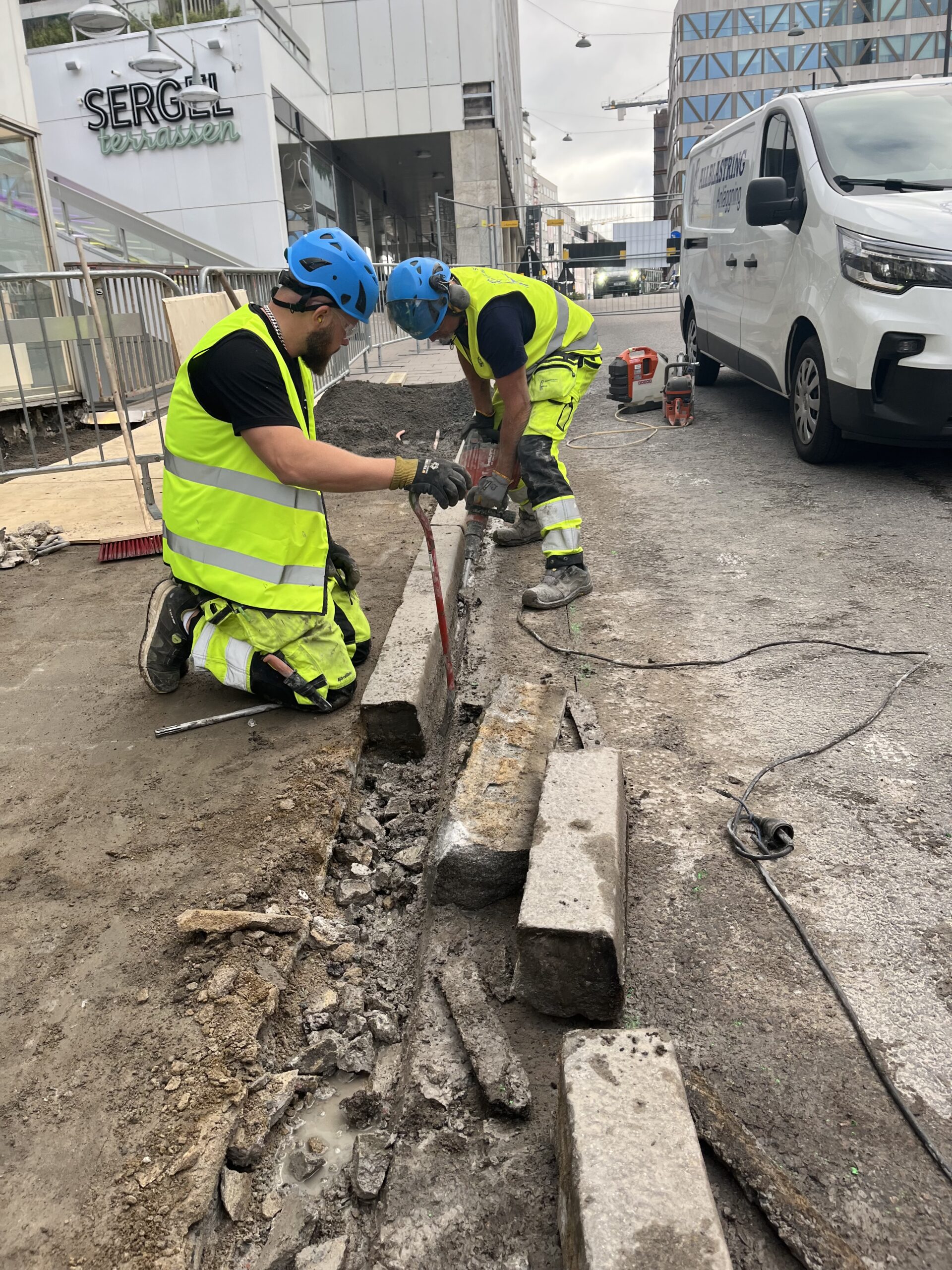 Renovering av bron vid Mäster Samuelsgatan